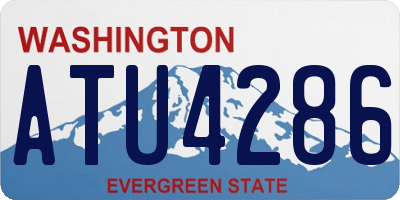 WA license plate ATU4286