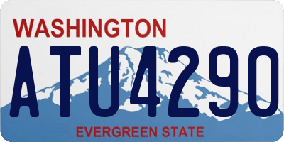 WA license plate ATU4290