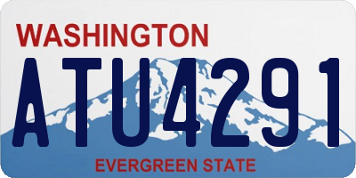 WA license plate ATU4291