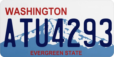 WA license plate ATU4293