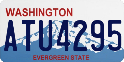 WA license plate ATU4295