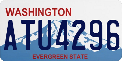 WA license plate ATU4296