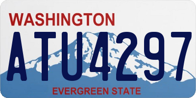 WA license plate ATU4297