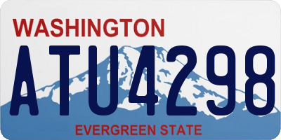 WA license plate ATU4298