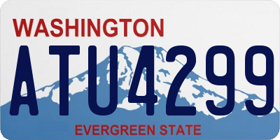 WA license plate ATU4299