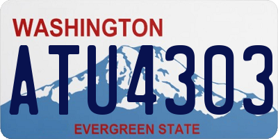 WA license plate ATU4303
