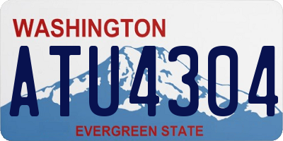 WA license plate ATU4304