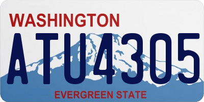 WA license plate ATU4305