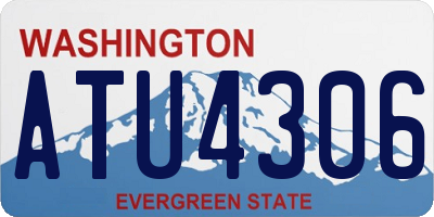 WA license plate ATU4306