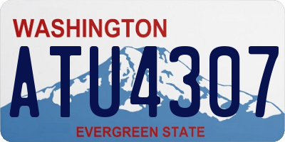 WA license plate ATU4307