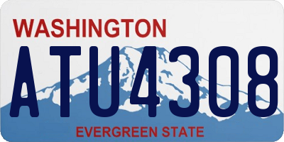 WA license plate ATU4308