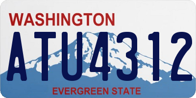 WA license plate ATU4312