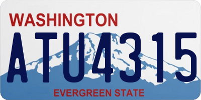 WA license plate ATU4315
