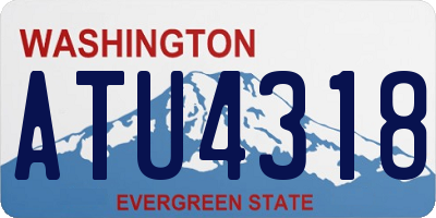 WA license plate ATU4318