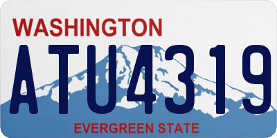 WA license plate ATU4319