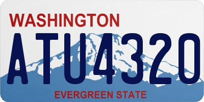 WA license plate ATU4320