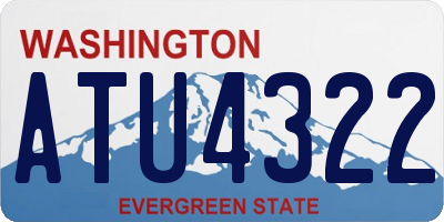 WA license plate ATU4322