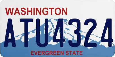 WA license plate ATU4324