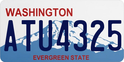 WA license plate ATU4325