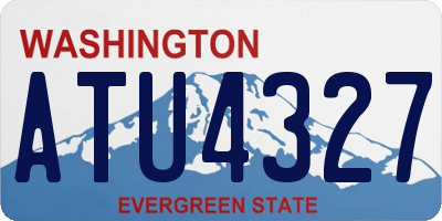 WA license plate ATU4327