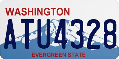 WA license plate ATU4328