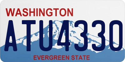WA license plate ATU4330