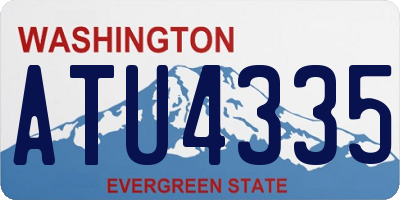 WA license plate ATU4335