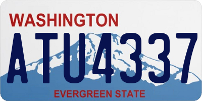 WA license plate ATU4337