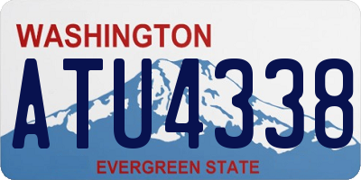 WA license plate ATU4338