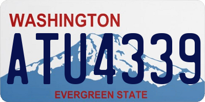 WA license plate ATU4339
