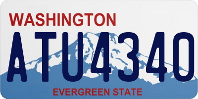 WA license plate ATU4340