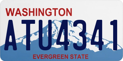 WA license plate ATU4341