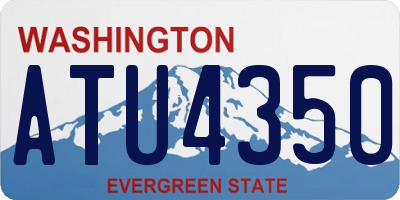 WA license plate ATU4350