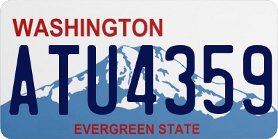 WA license plate ATU4359