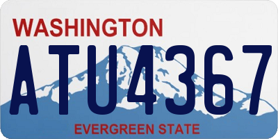 WA license plate ATU4367