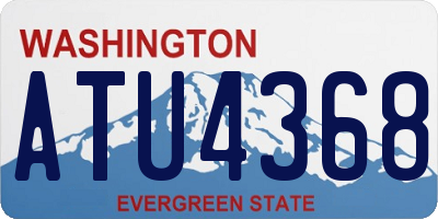 WA license plate ATU4368