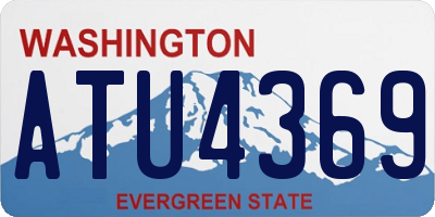 WA license plate ATU4369