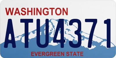 WA license plate ATU4371