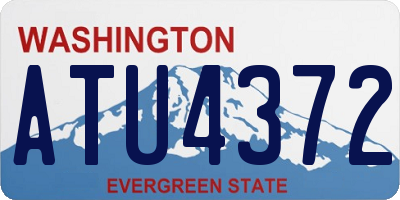 WA license plate ATU4372