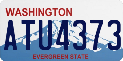 WA license plate ATU4373