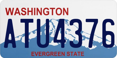 WA license plate ATU4376