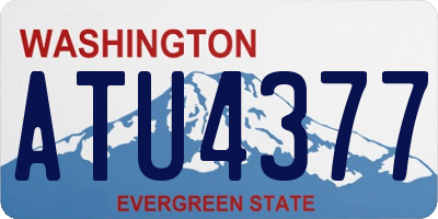 WA license plate ATU4377