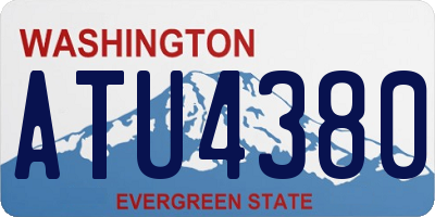 WA license plate ATU4380