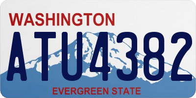 WA license plate ATU4382