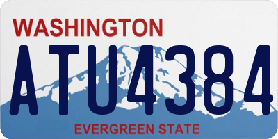 WA license plate ATU4384