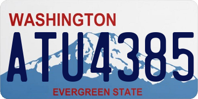 WA license plate ATU4385