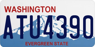 WA license plate ATU4390