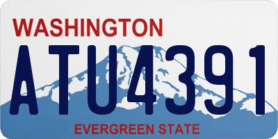 WA license plate ATU4391