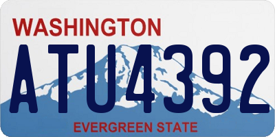 WA license plate ATU4392