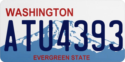 WA license plate ATU4393